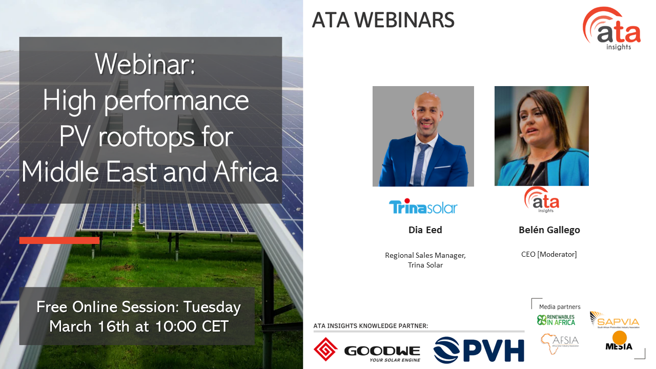 Webinar: High performance PV rooftops for Middle East and Africa