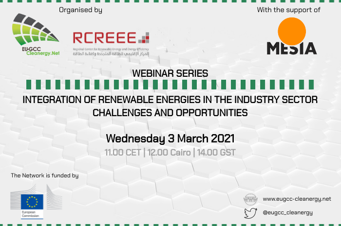 Webinar: Integration of Renewable Energies in the Industry Sector. Challenges & Opportunities