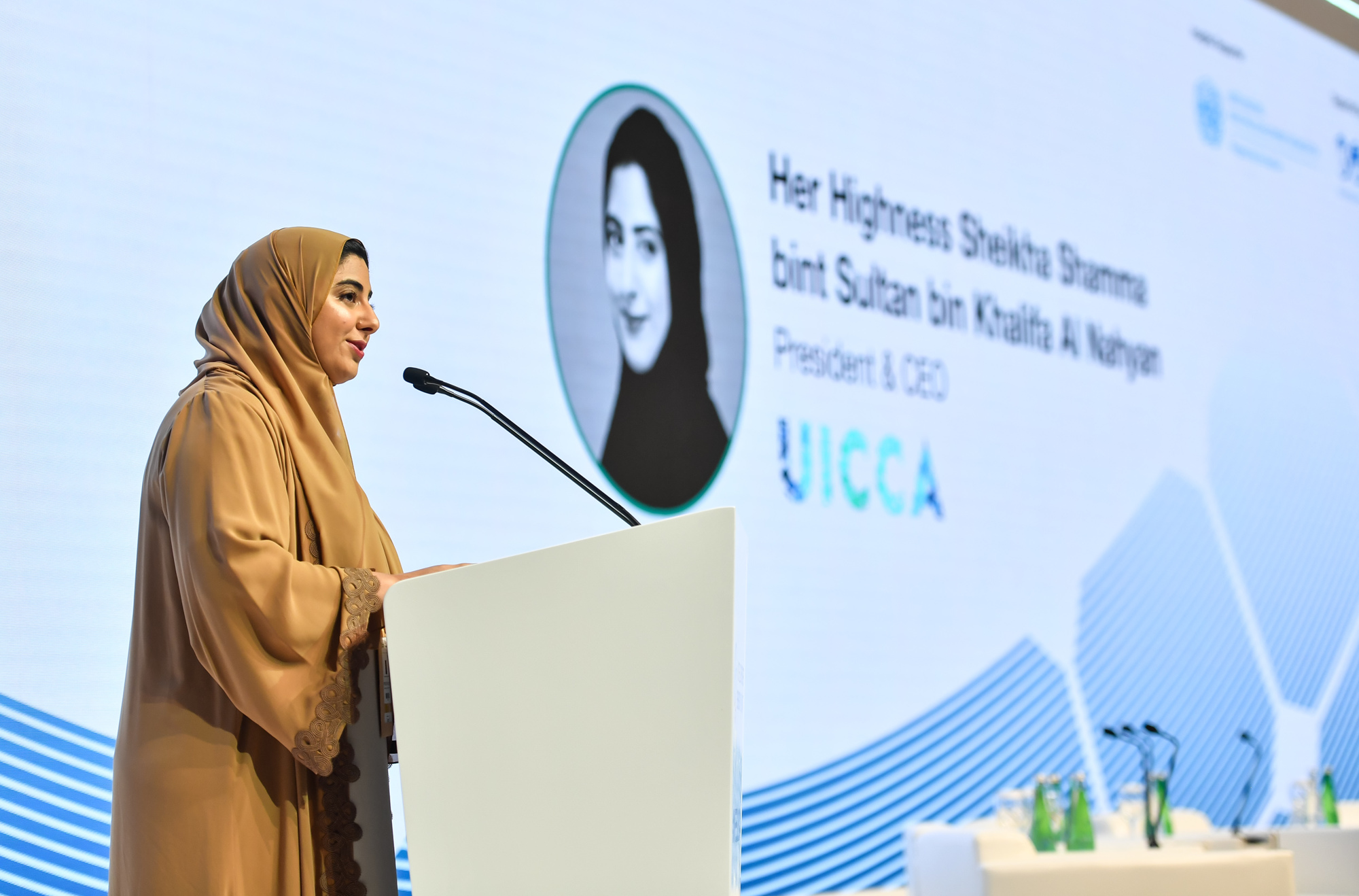 Her Highness Sheikh Shamma bint Sultan bin Khalifa Al Nahyan, president and CEO of the UAE’s Independent Climate Change Accelerators, warns “action cannot take place if we work in silos”