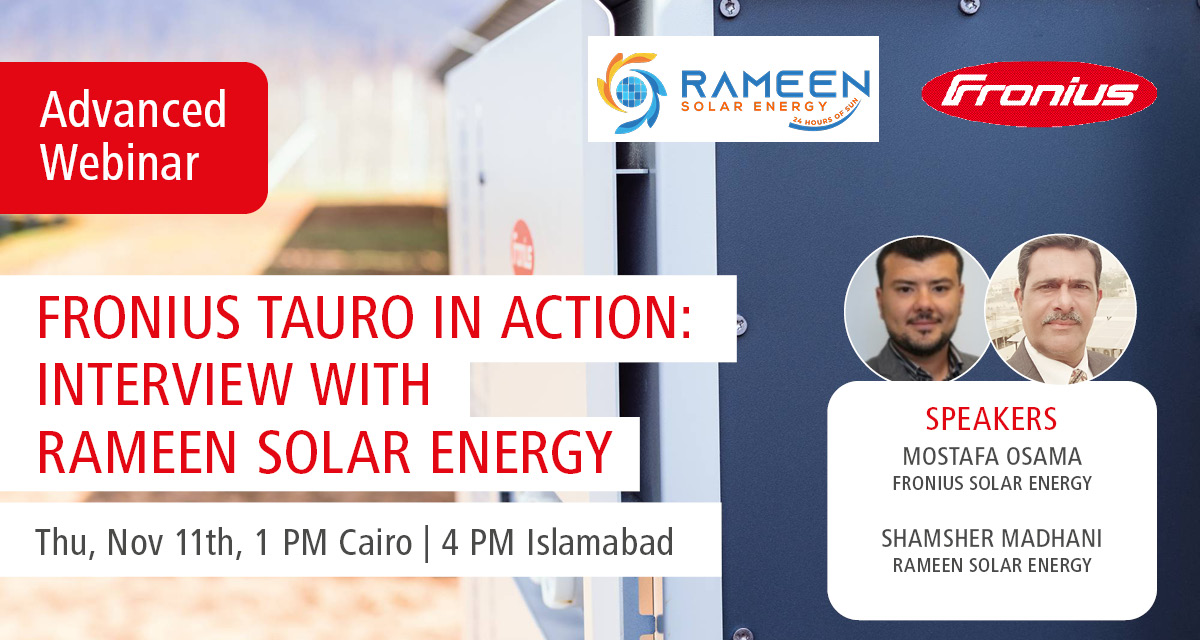 Fronius Tauro in Action – Interview with Rameen Solar Energy