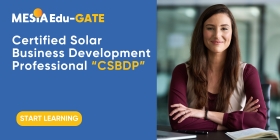 Certified Solar Business Development Professional "CSBDP"