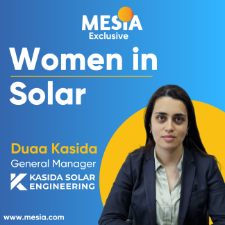 Women In Solar - Duaa Kasida, GM - Kasida Engineering Consultancy 