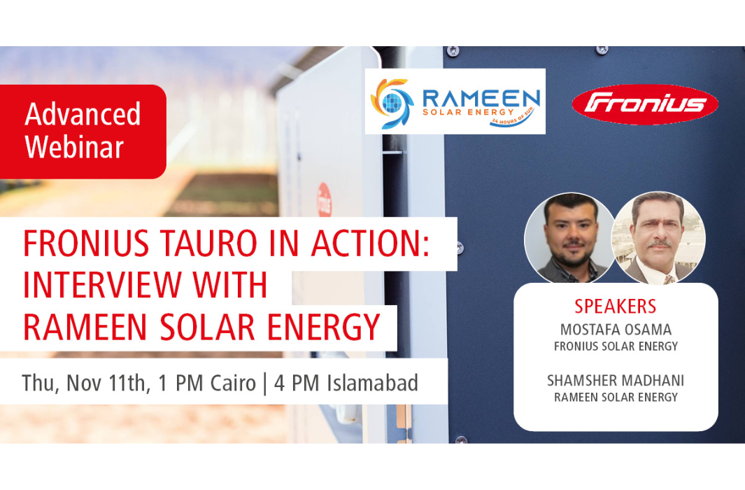 Fronius Tauro in Action – Interview with Rameen Solar Energy