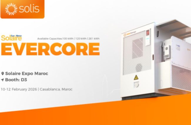 Solis Showcases EverCore ESS at Expo Maroc Solaire 2026